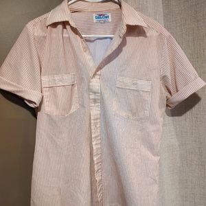 Vintage button up shirt, men's small-medium